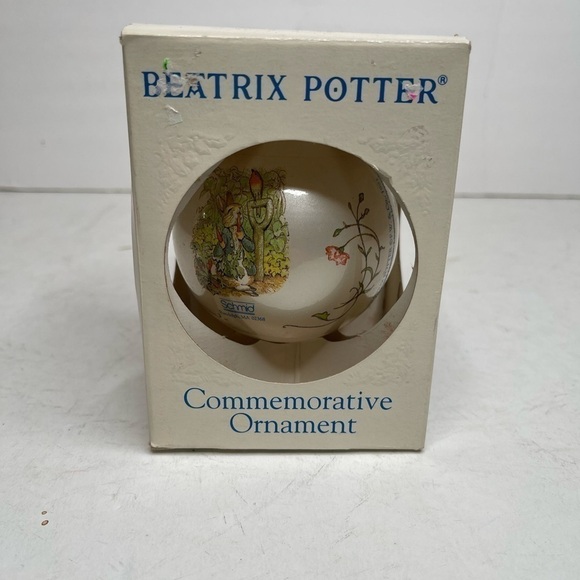 SCHMID 1993 BEATRIX POTTER COMMEMORATIVE CHRISTMAS ORNAMENT New in Box - Picture 2 of 12